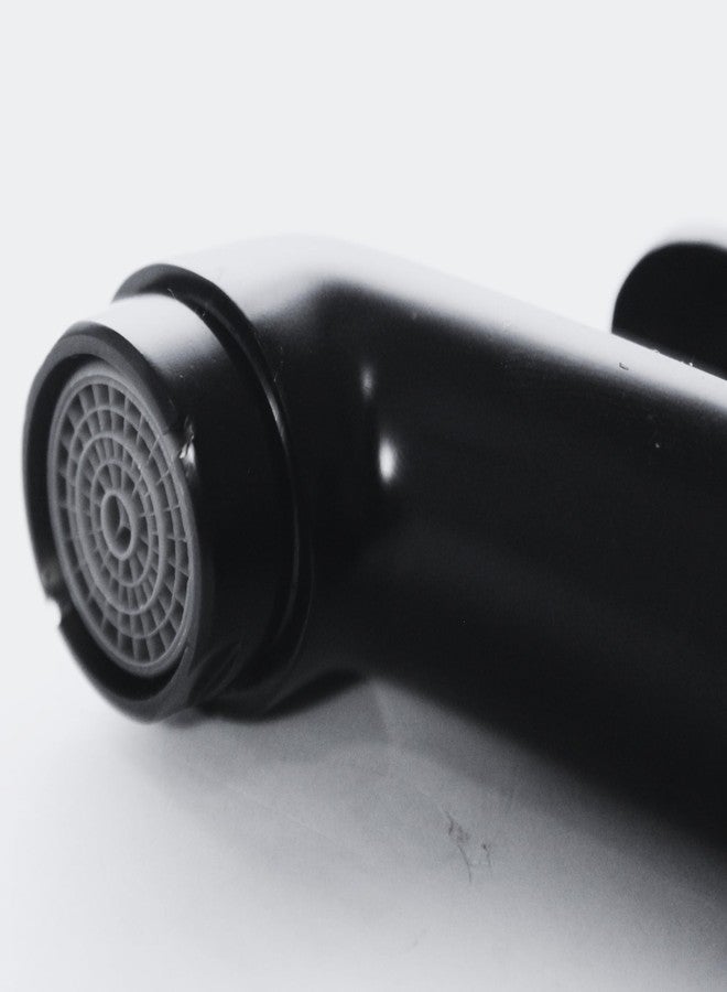 New Ware Bib Cock Brass Faucet | Matt Black Bib Tap for Bathrooms and Kitchen Sink Brass Taps for Home and Bathroom with Wall Flange (4.5 Inch) - Image 2